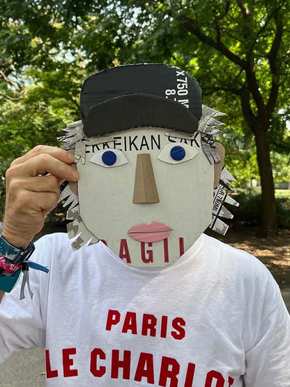 Cardboard Portrait Making Workshop w. Oscar Wilder