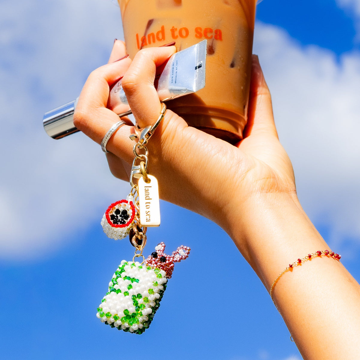 LTS Beaded Keychain by Club Innocent