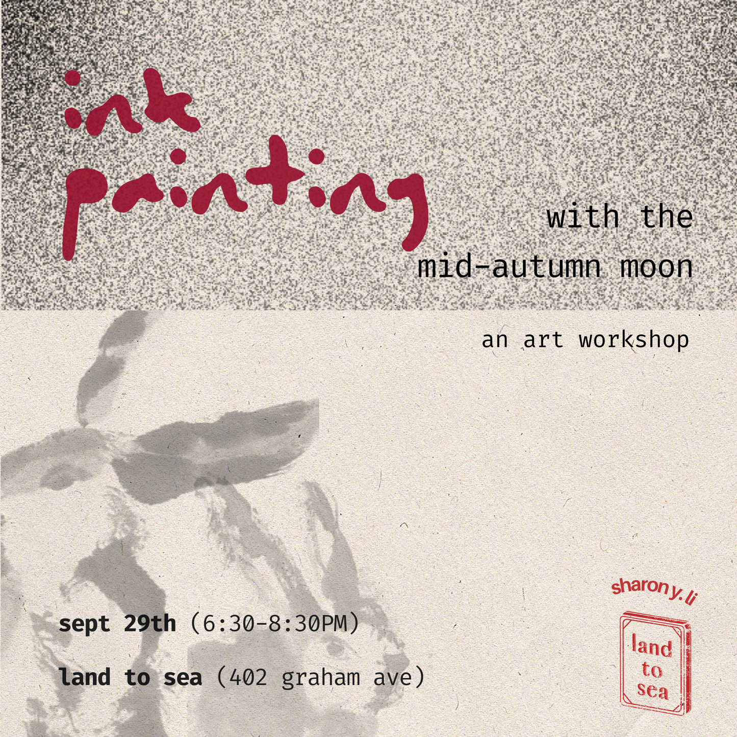 Ink Painting with the Mid-Autumn Moon
