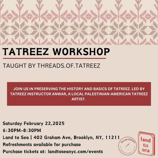 Threads of Tatreez Workshop