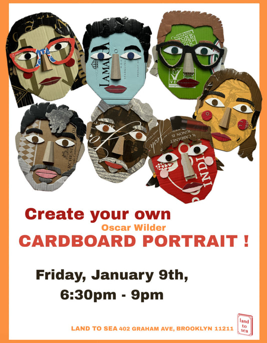 Cardboard Portrait Making Workshop w. Oscar Wilder